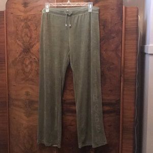 BCBG velour track/lounge pants